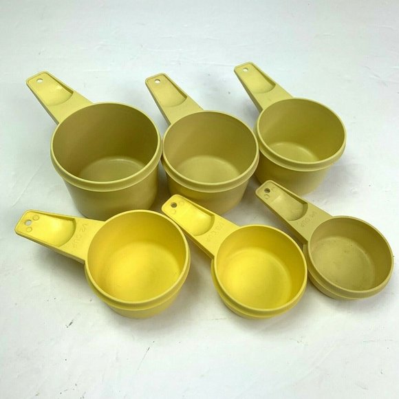 Tupperware Kitchen Vintage Tupperware Measuring Cups Set 6 Nesting